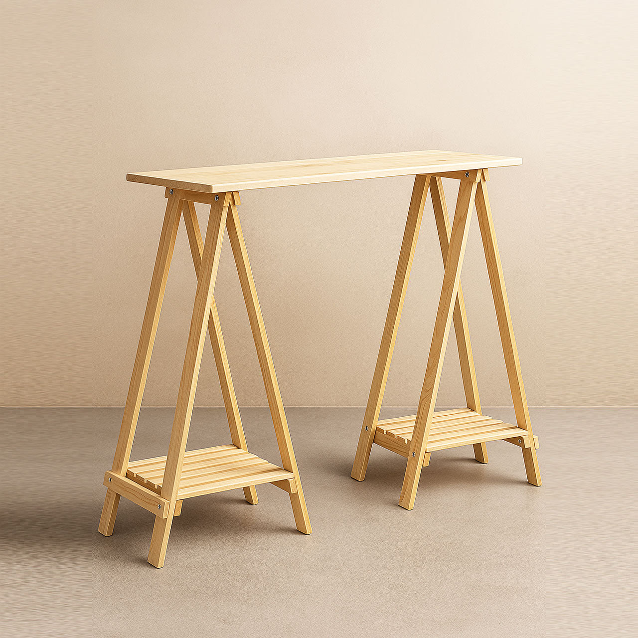 Portable Wooden Display Table – Easel Style, Screw-Free & Event Ready