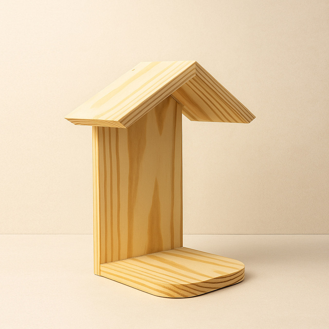 Personalized Hut-Shaped Rustic Pinewood Book Stand | Wooden Book Rest for Reading & Gifting