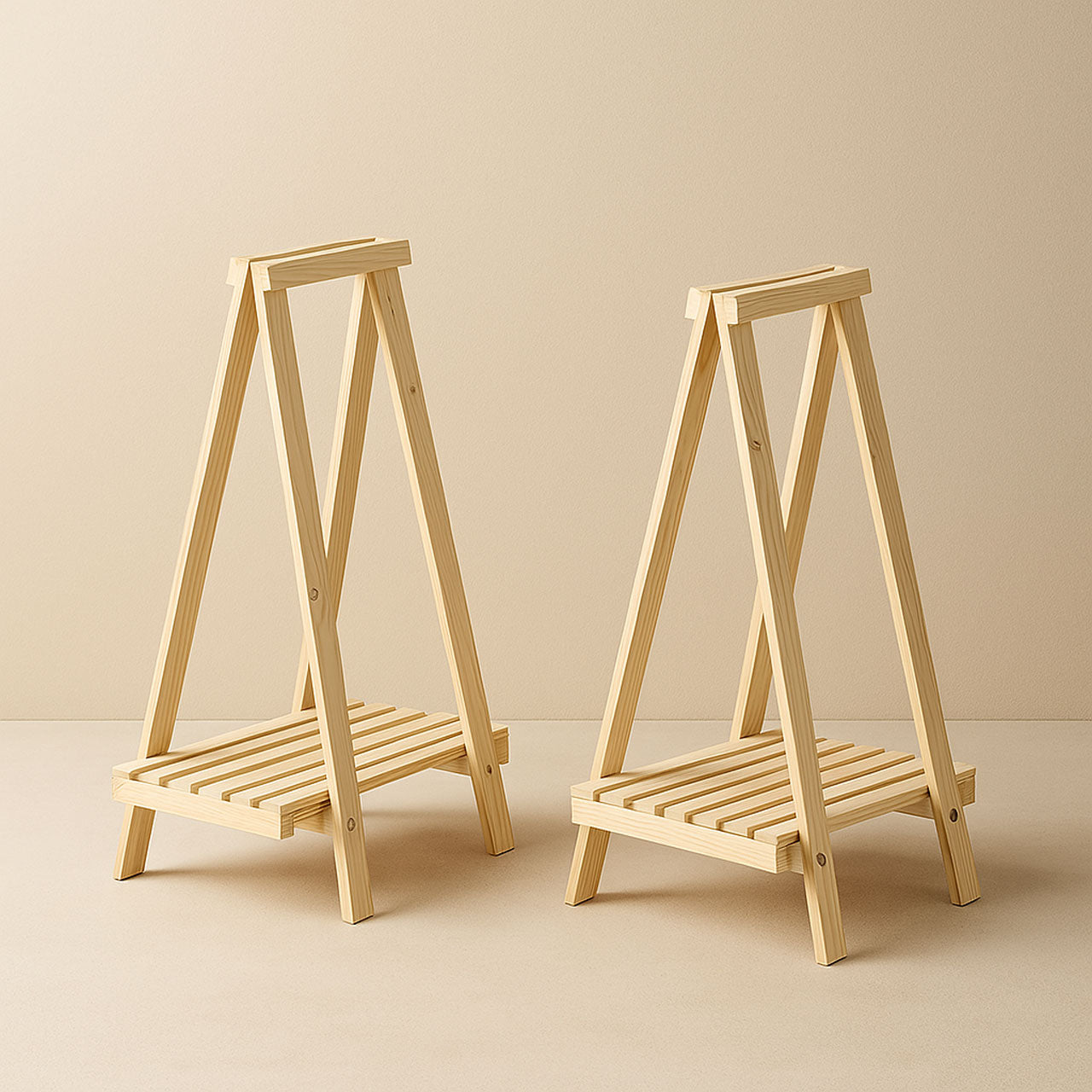 Portable Wooden Display Table – Easel Style, Screw-Free & Event Ready