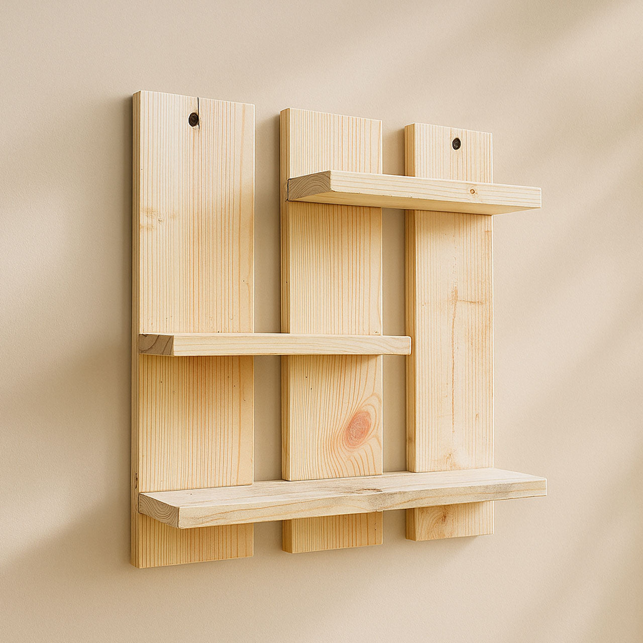 Wall Shelf Planter Stand |  Wooden Decor Indoor for Living Room Bedroom Bathroom Kitchen Office Decoration