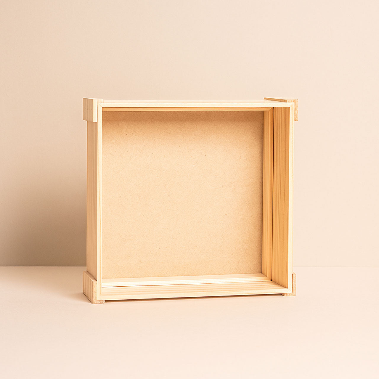 Pinewood Wood Square Basket Tray | Gifting | Storage | Gift Hamper with MDF Base