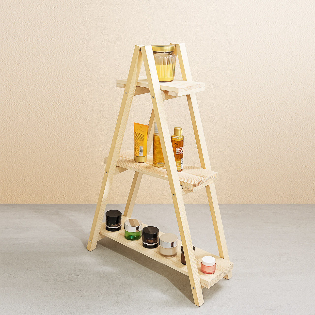 Exhibition Pyramid Display Rack – 3 Level