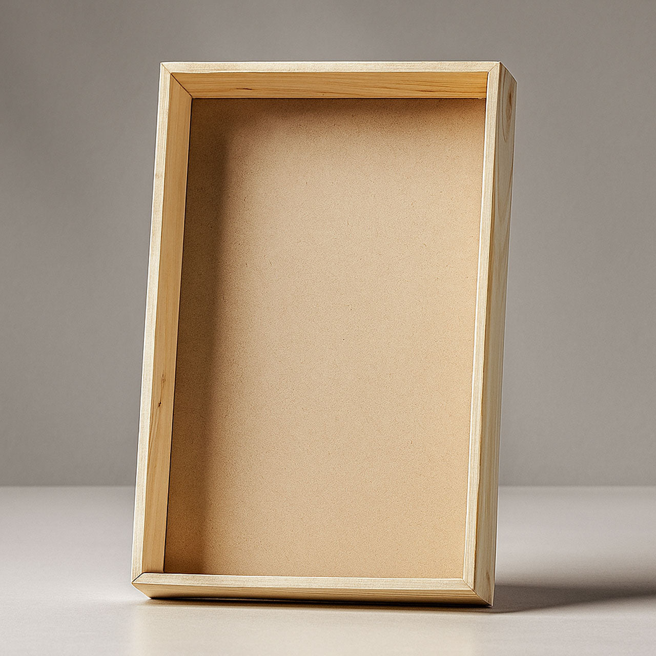 Wooden Gift Basket – Handmade Rectangular Hamper Tray with MDF Base for Festive & Wedding Gifting
