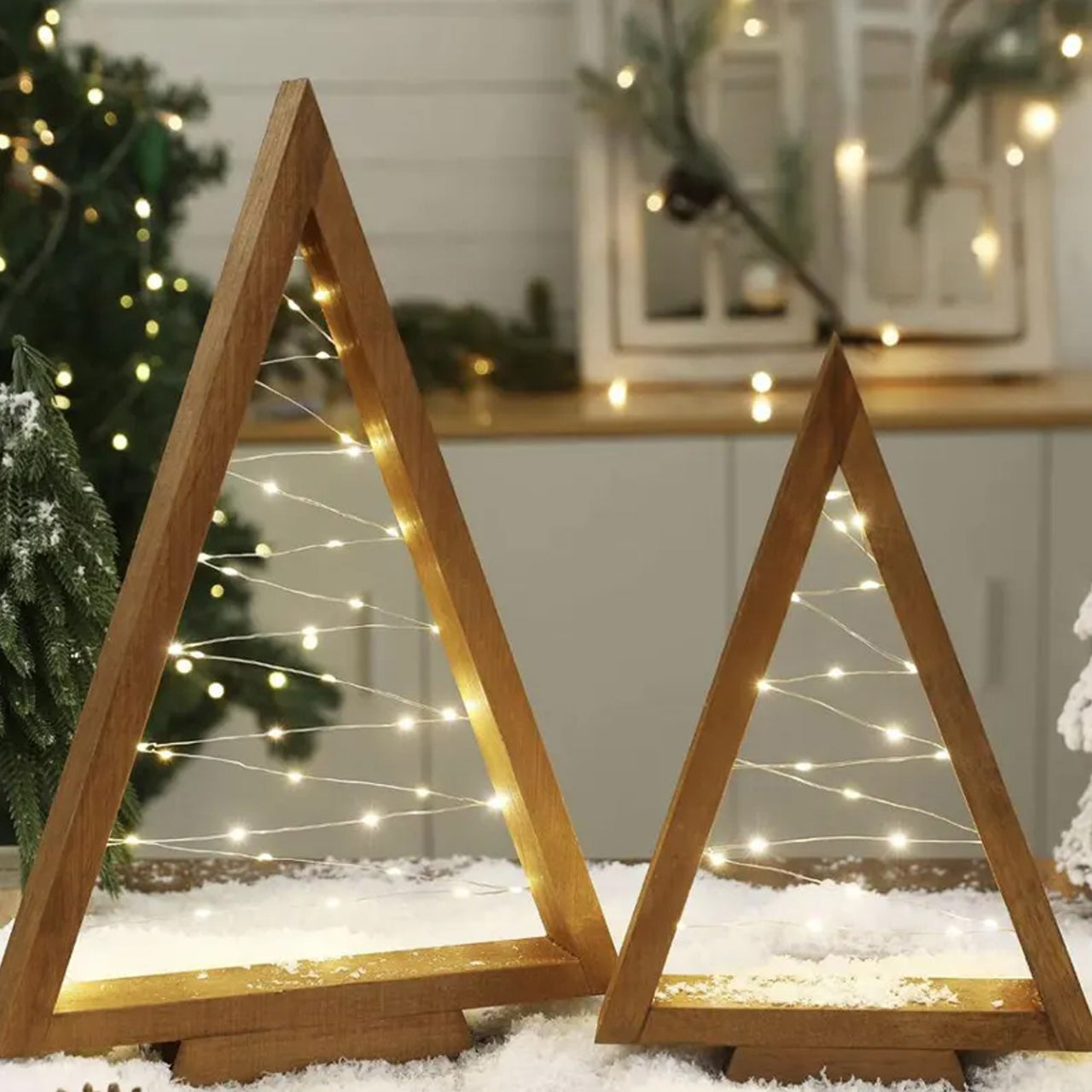 PineLight Christmas Tree – Handmade Wooden Holiday Décor
