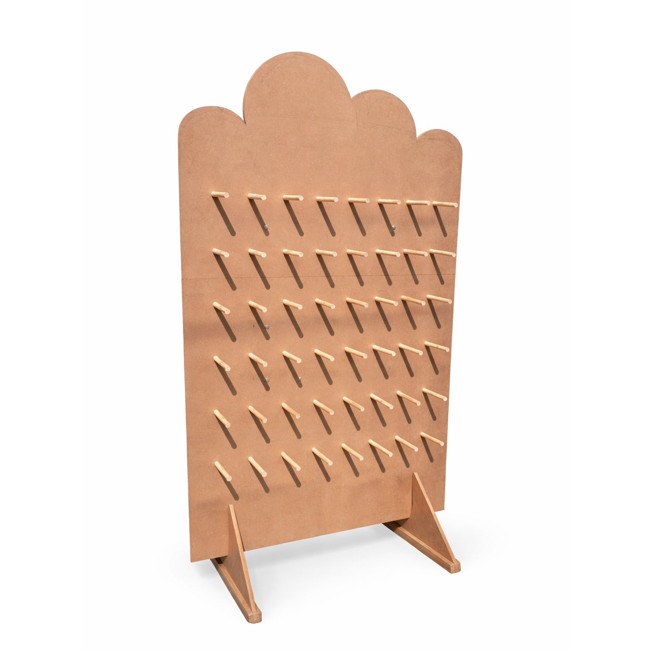 MDF Pegboard Exhibition Stand with Shelves Fully DIY 2×4 ft