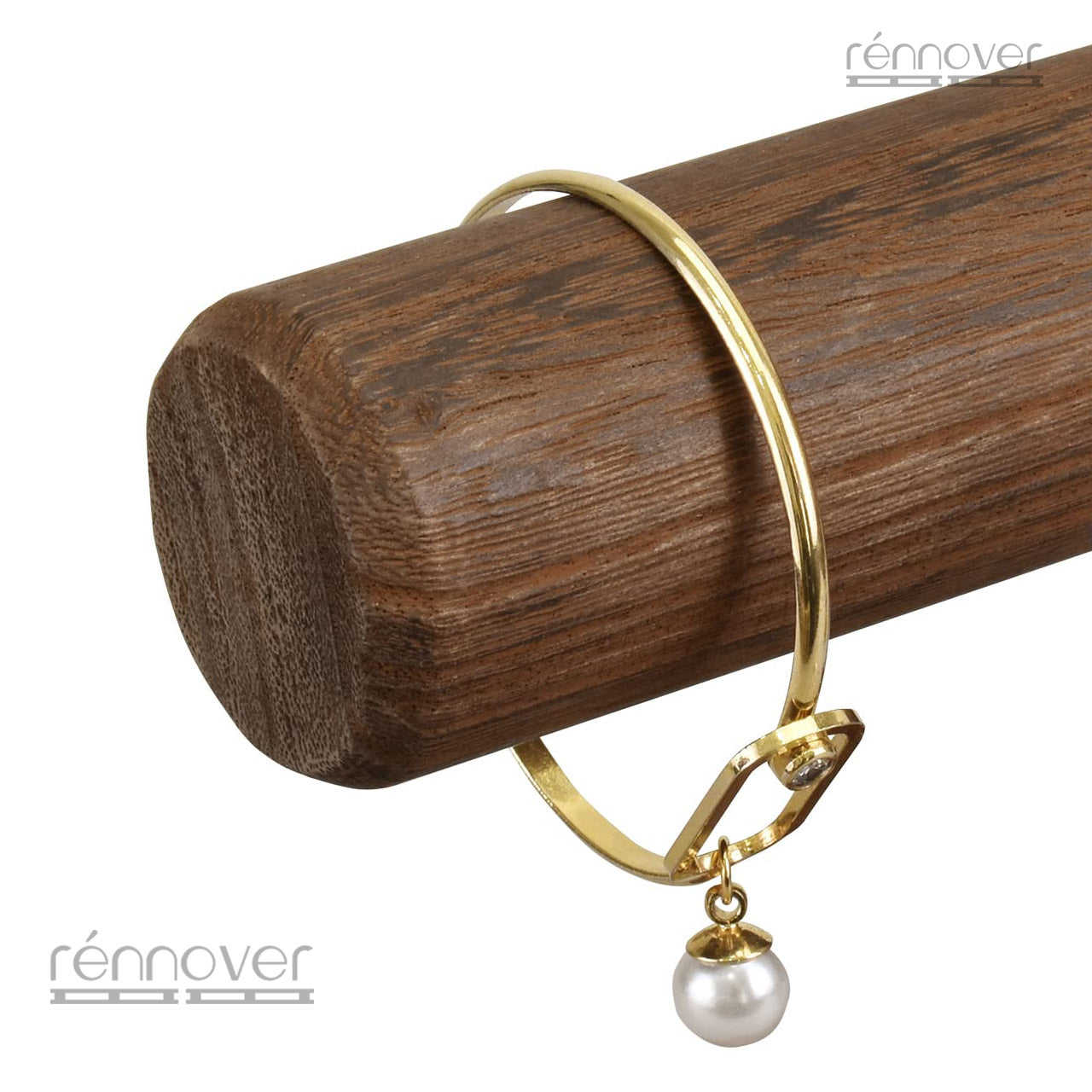 Minimal Pinewood Jewelry Display Stand – Multi-Purpose Bracelet, Scrunchie & Bangle Holder | Set of 5