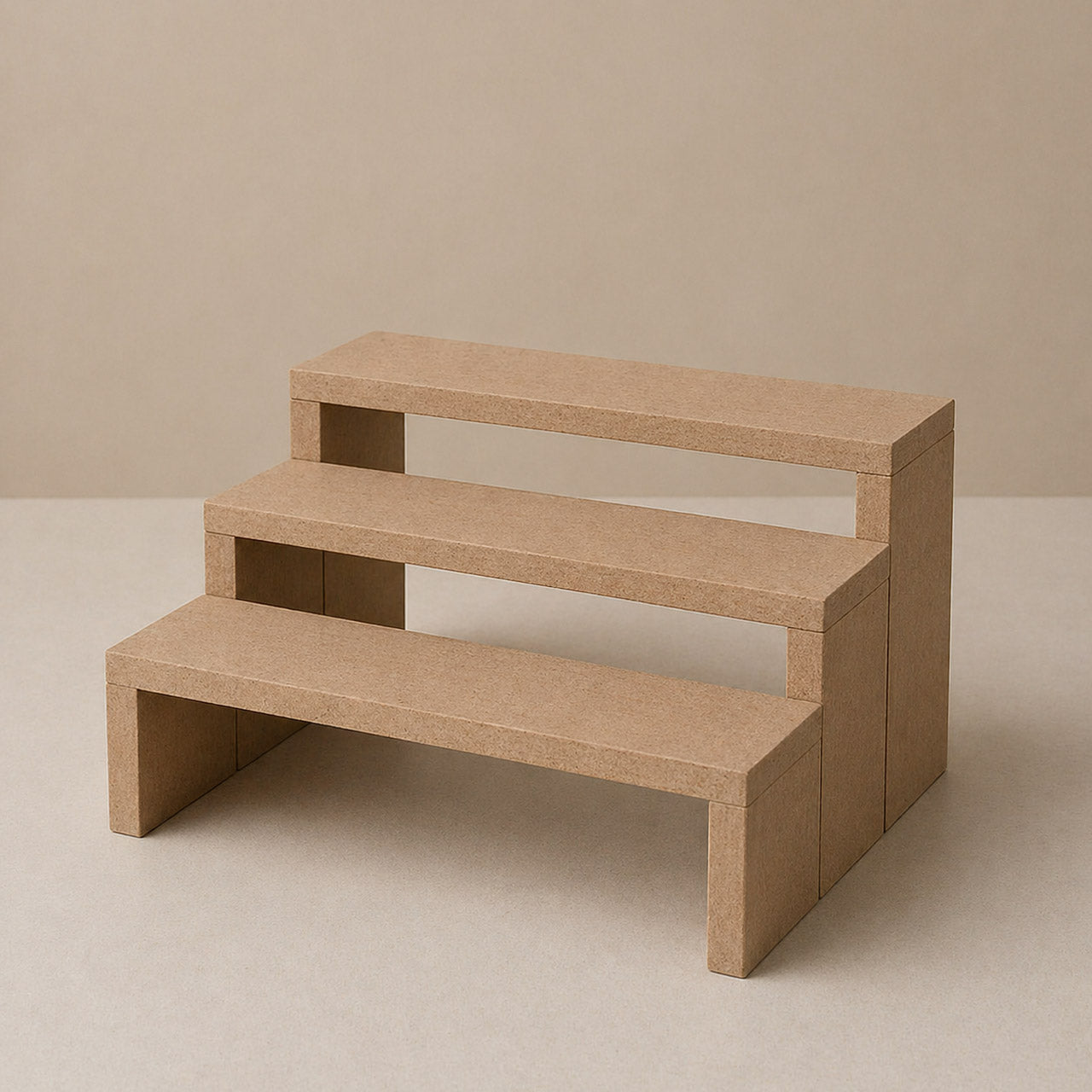 Combined 3-Tier MDF Display Risers – Decorative Stand for Retail, Events & Home Décor
