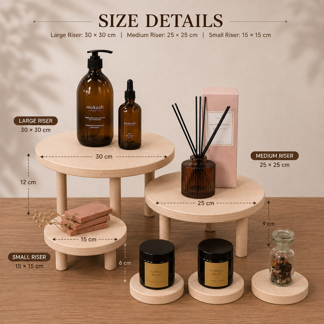 Round Retail Display Risers & Pedestals
