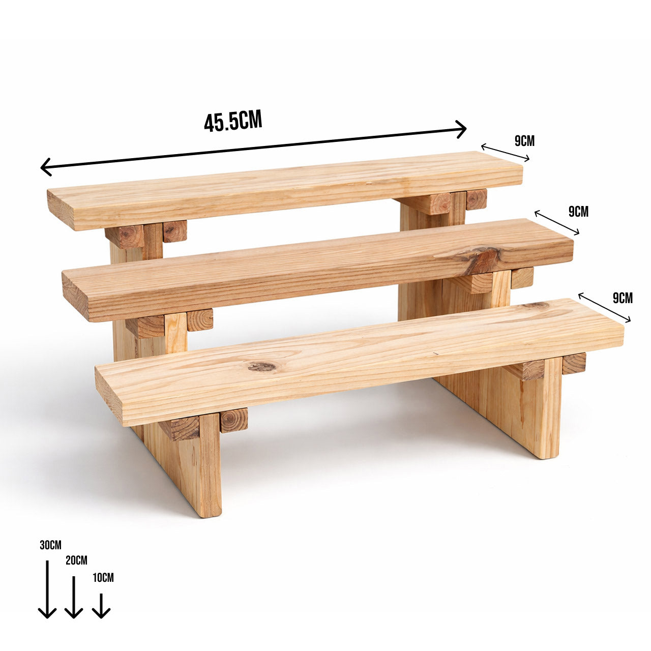 3-Tier Screw-Free Display Shelf