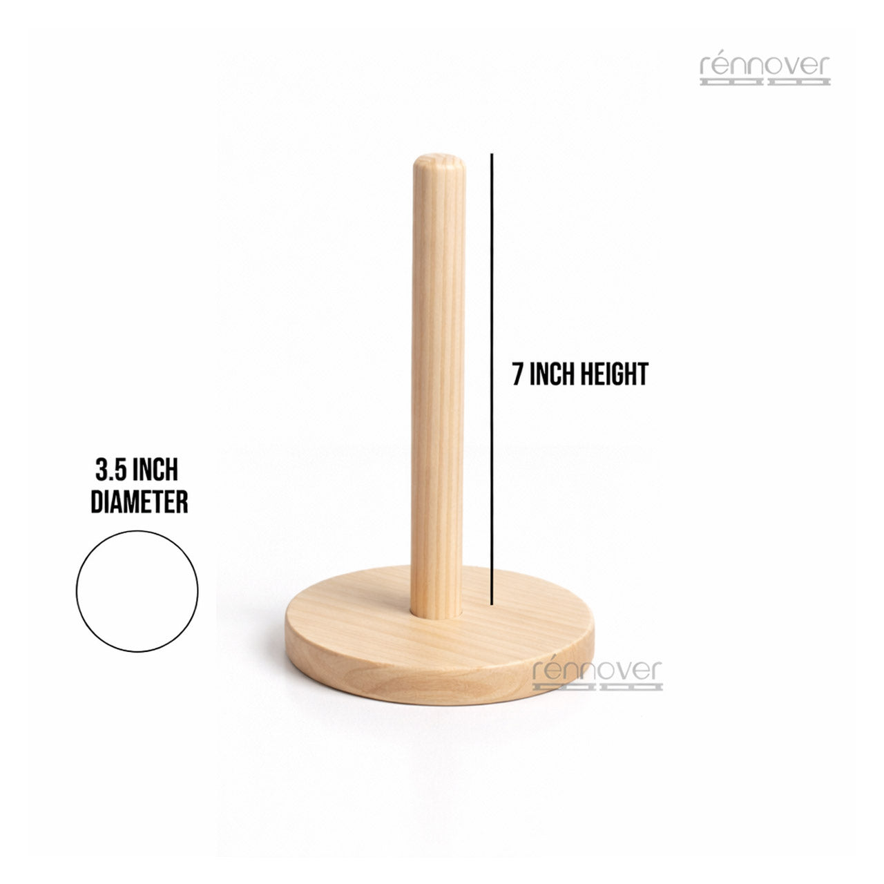 Wooden Scrunchie Holder Display Stand (7 Inch) – Set of 10