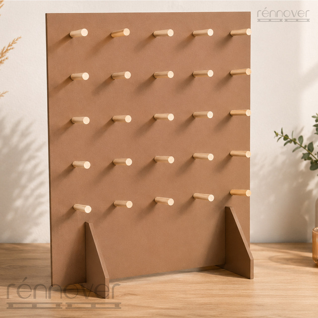 Craft Fair MDF Pegboard Display Stand | Portable Tabletop Display for Small Businesses