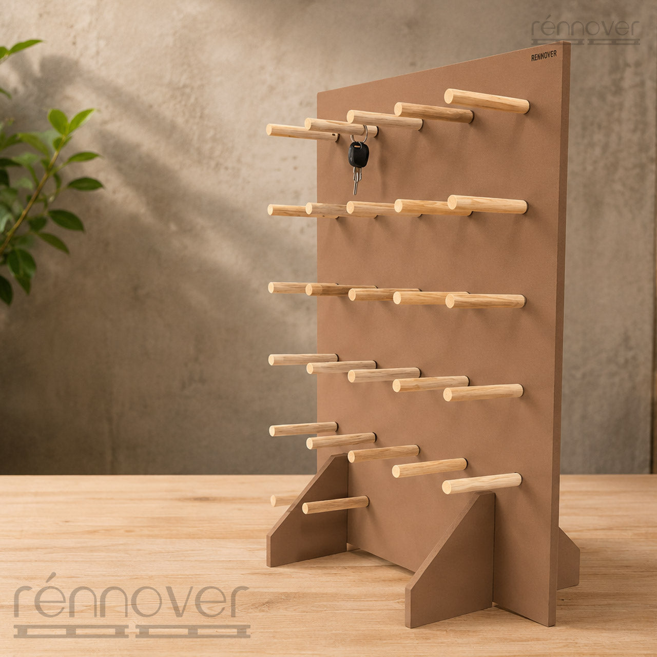 Craft Fair MDF Pegboard Display Stand | Portable Tabletop Display for Small Businesses
