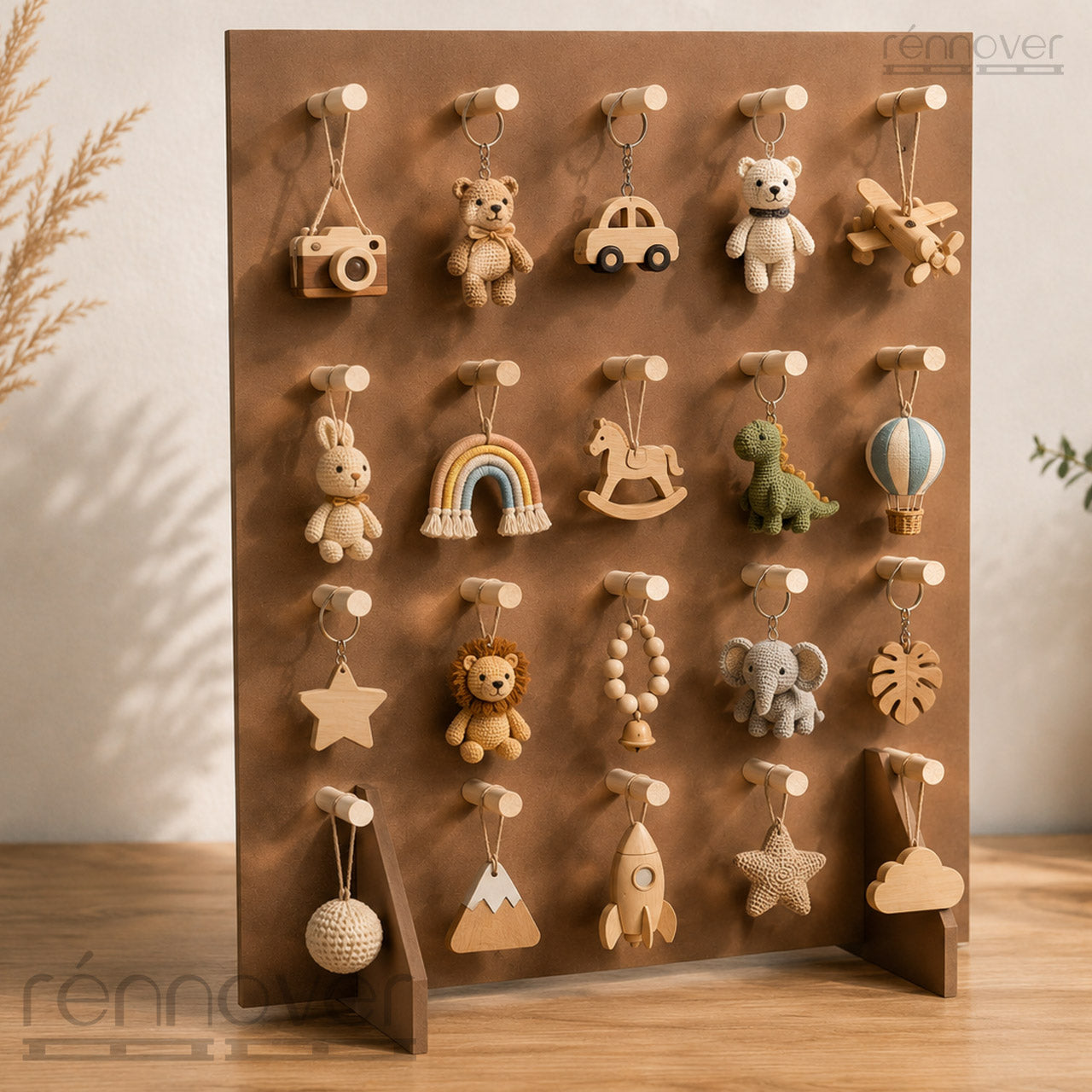 Craft Fair MDF Pegboard Display Stand | Portable Tabletop Display for Small Businesses