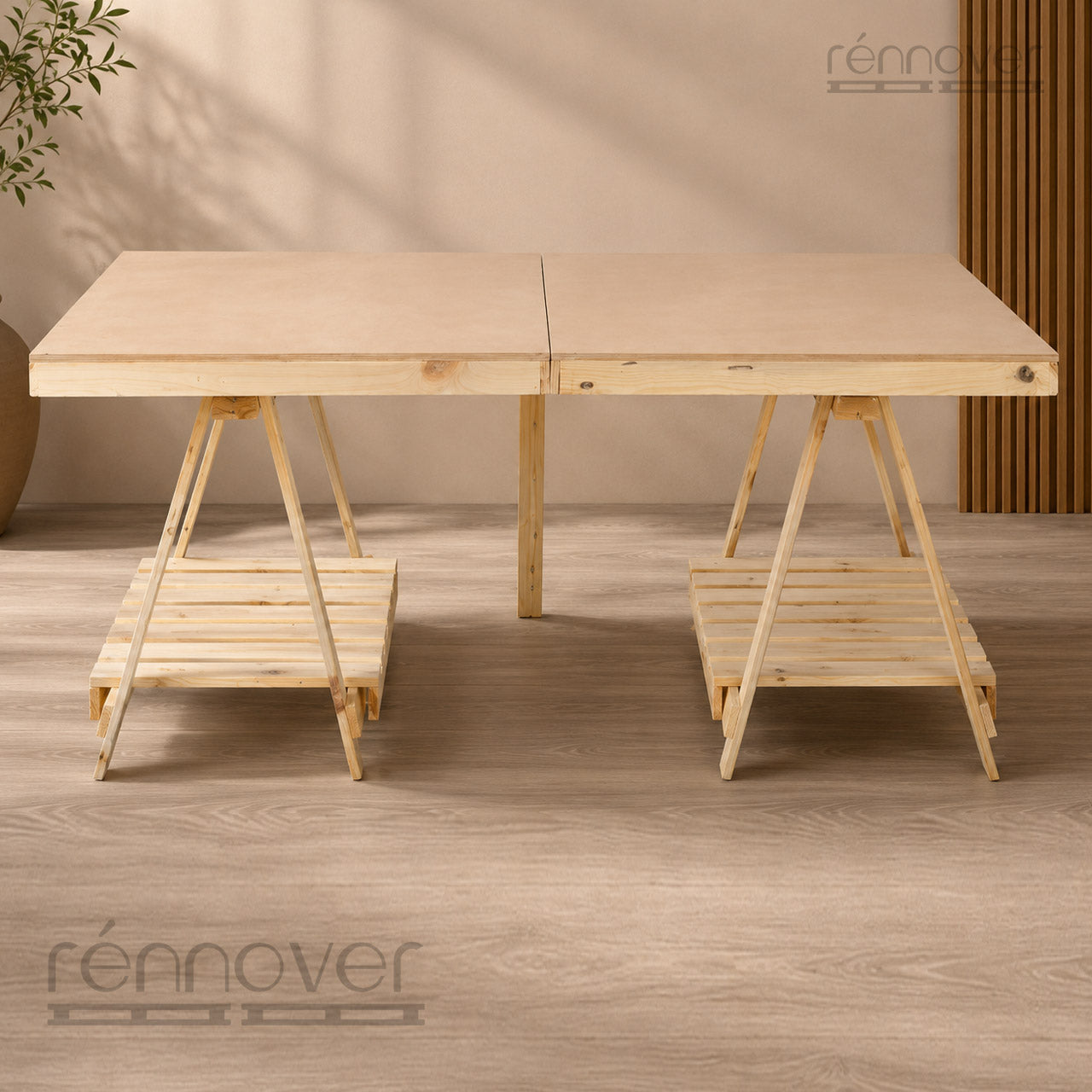 Portable Foldable Suitcase Display Table | MDF Top & Pinewood Frame for Exhibitions