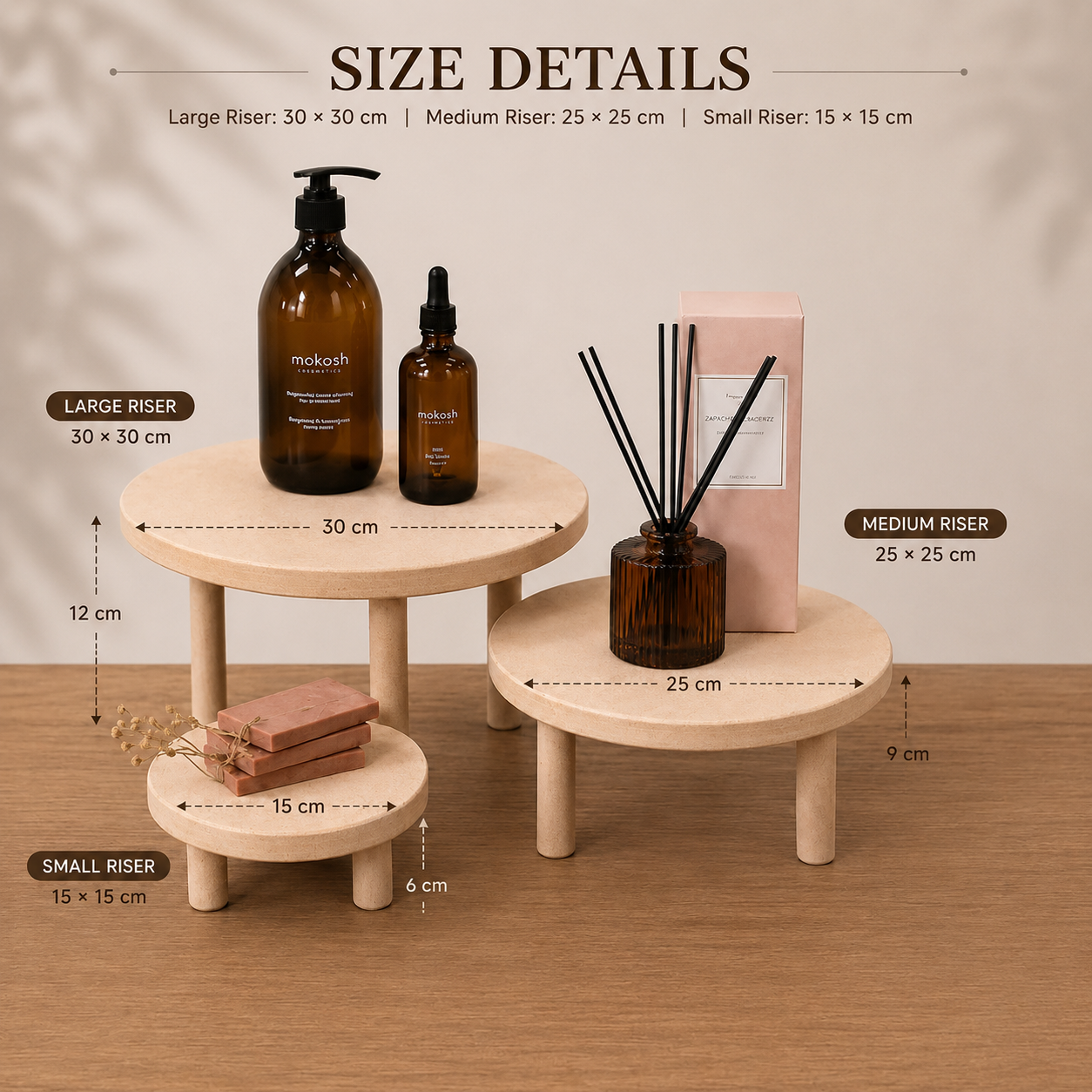 Round Retail Display Risers & Pedestals