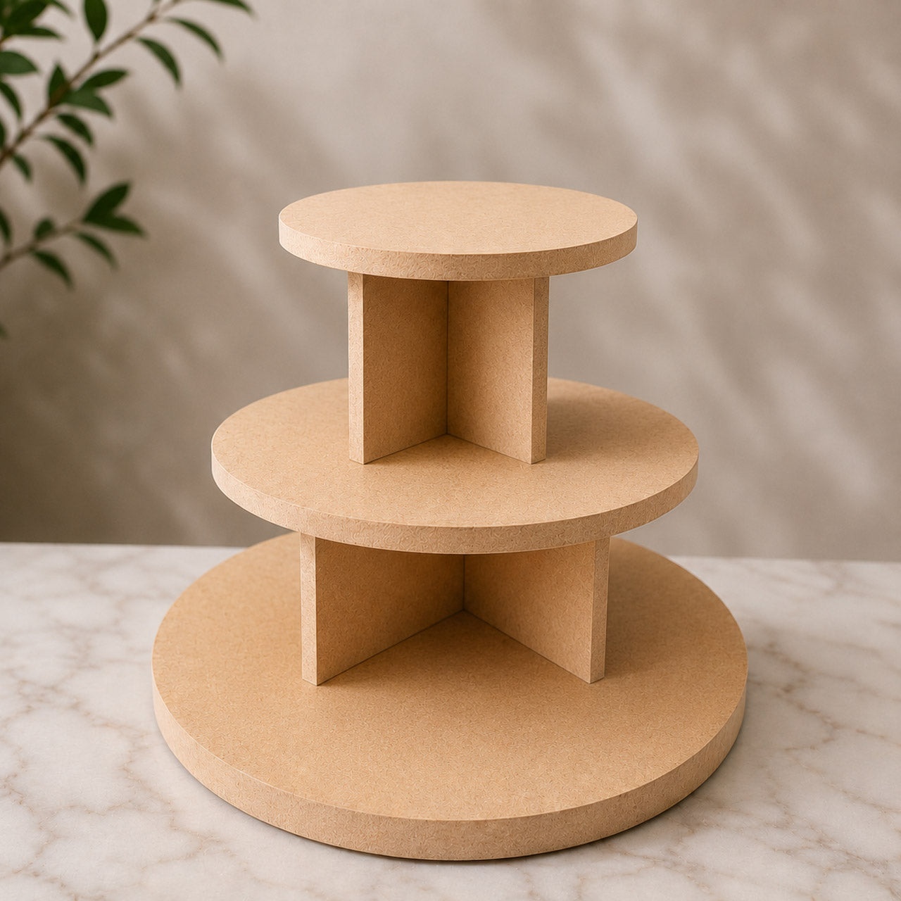 3 Tier Round Display Riser Stand