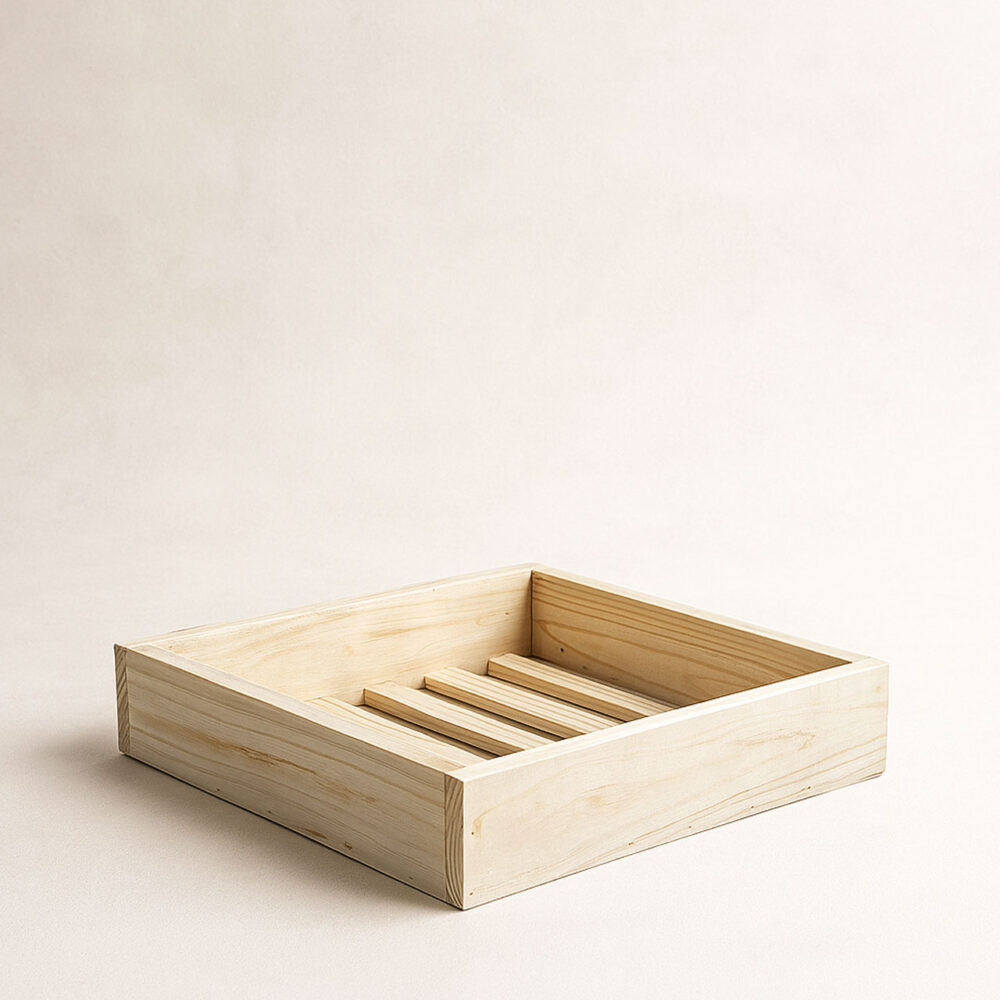 Wooden Multipurpose Slotted Serving Tray | Pinewood | Gifting - Image 3