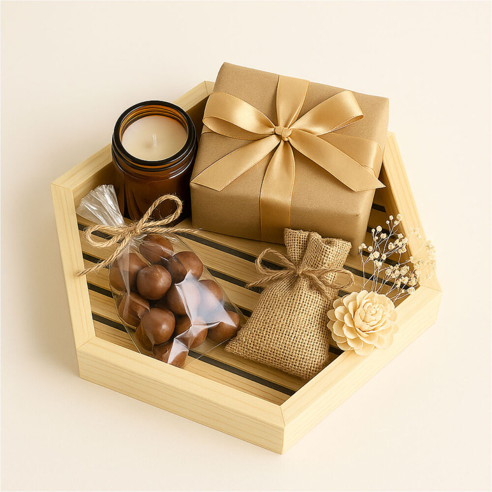 Hexagonal Basket Without Handle | Small & Large Wooden Fruit & Vegetable Basket - Image 3