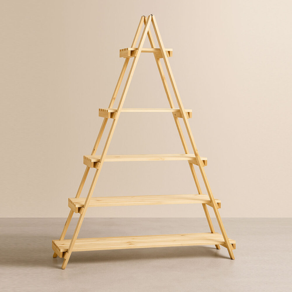 Prism A-Frame Display Stand – Foldable 5 Tier Display Rack for Living Room, Store & Exhibitions