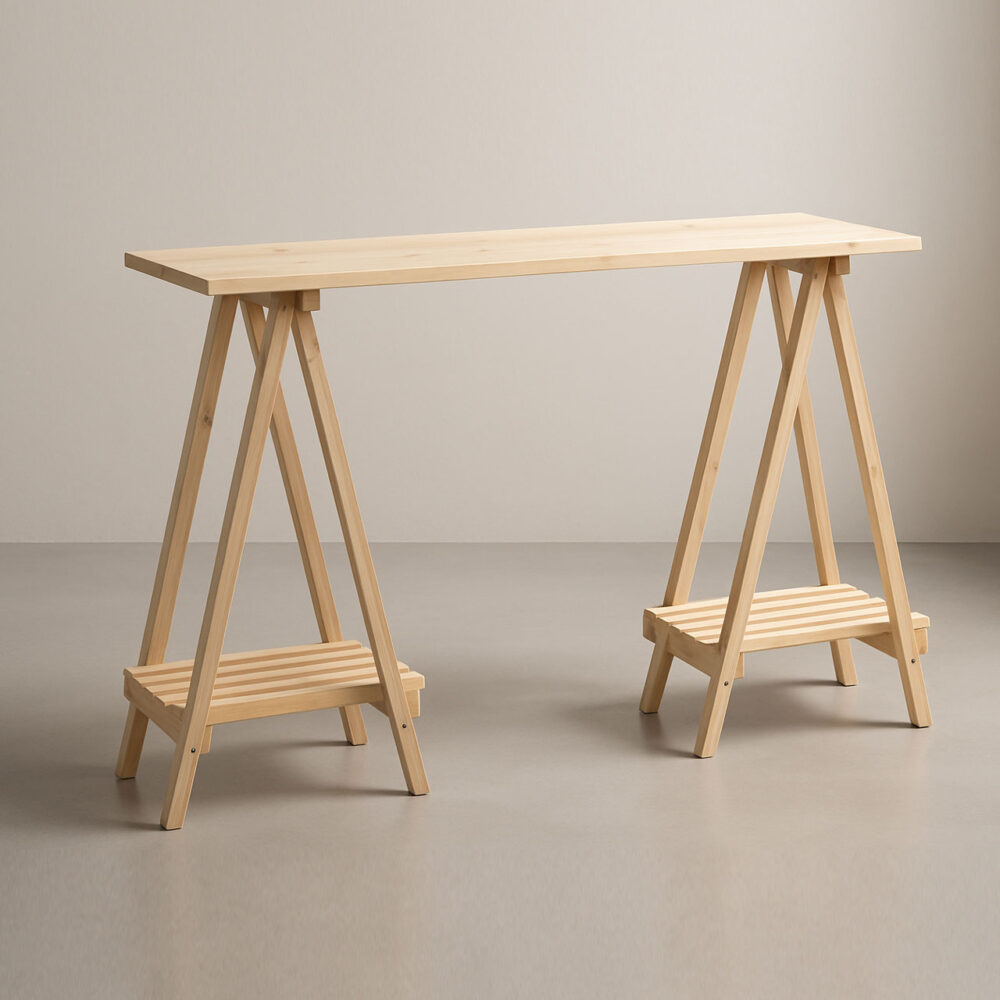Portable Wooden Display Table – Easel Style, Screw-Free & Event Ready - Image 3