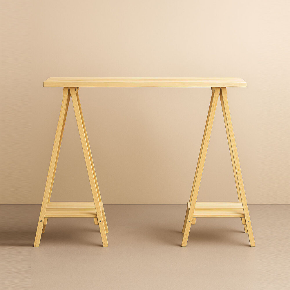Portable Wooden Display Table – Easel Style, Screw-Free & Event Ready - Image 2
