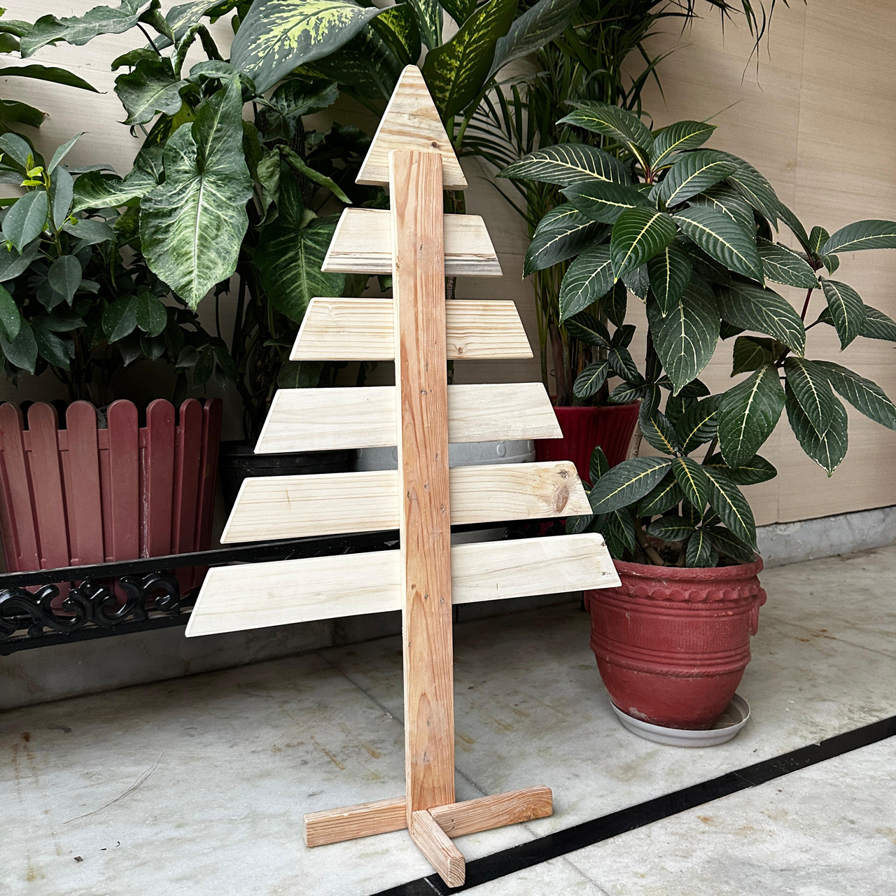 Christmas Tree 6-Tier – Stylish Wooden Xmas Decor - Image 3