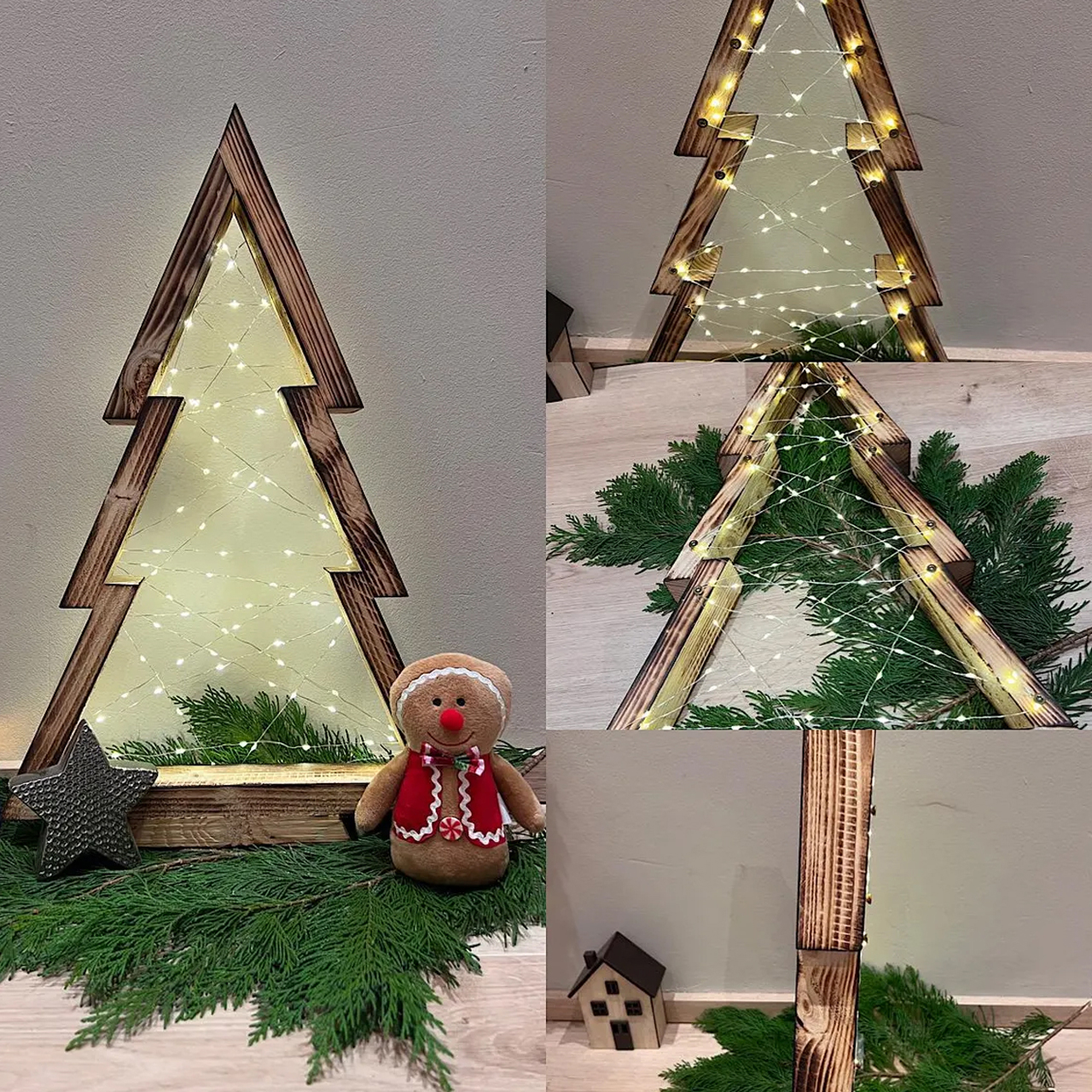 ShineTree Series – Handcrafted Wooden Christmas Decor - Image 5