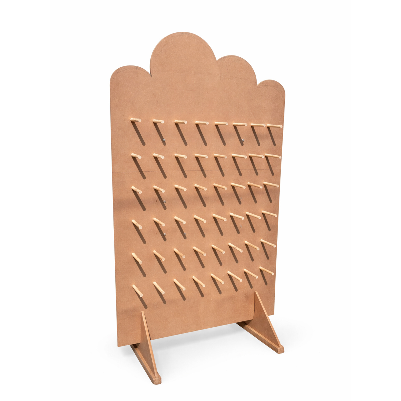 MDF Pegboard Exhibition Stand with Shelves Fully DIY 3x4 ft