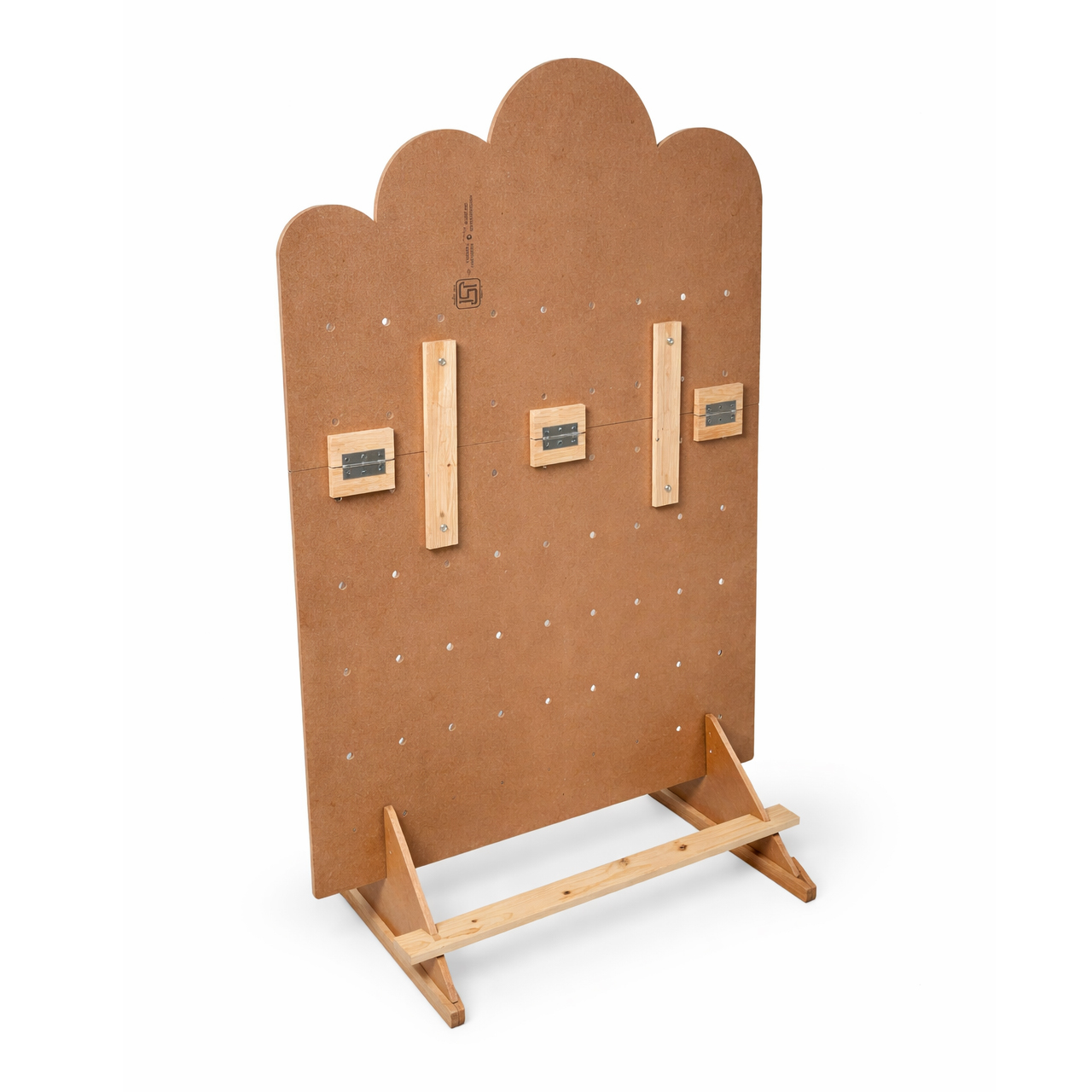 MDF Pegboard Exhibition Stand with Shelves Fully DIY 3x4 ft - Image 2